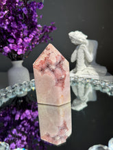 Load image into Gallery viewer, Druzy pink amethyst tower with amethyst 2949 amethyst tower
