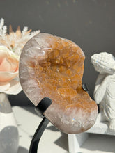 Load image into Gallery viewer, Orange Sugar rainbow Amethyst geode 2977 Healing crystals
