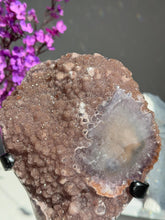 Load image into Gallery viewer, Muave pink Sugar rainbow Amethyst geode 2983 Healing crystals
