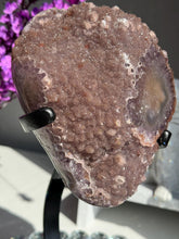 Load image into Gallery viewer, Muave pink Sugar rainbow Amethyst geode 2983 Healing crystals
