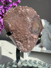 Load image into Gallery viewer, Muave pink Sugar rainbow Amethyst geode 2983 Healing crystals
