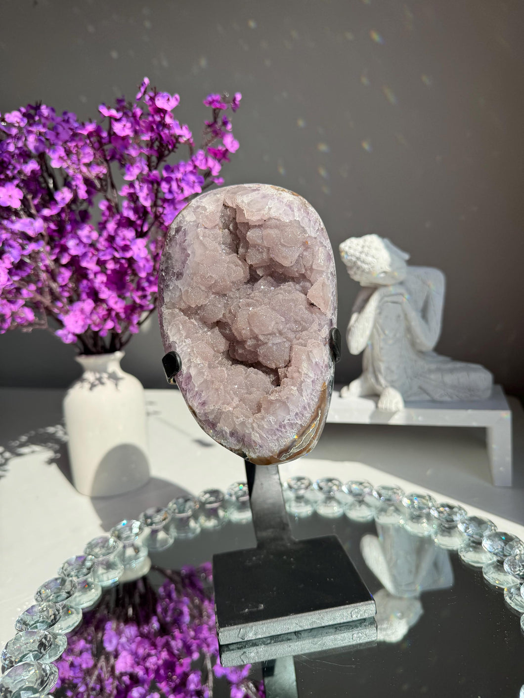 Sugar Amethyst geode 1921 Healing crystals