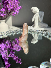 Load image into Gallery viewer, Pink Rainbow amethyst pendulum  healing crystals 2913
