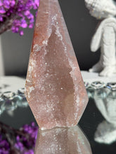 Load image into Gallery viewer, Pink Rainbow amethyst pendulum  healing crystals 2913
