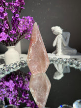 Load image into Gallery viewer, Pink Rainbow amethyst pendulum  healing crystals 2913
