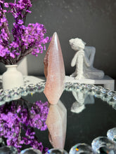 Load image into Gallery viewer, Pink Rainbow amethyst pendulum  healing crystals 2913
