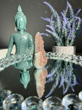 Load image into Gallery viewer, Coral Rainbow amethyst pendulum  healing crystals 2913
