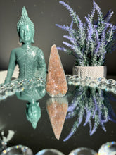 Load image into Gallery viewer, Coral Rainbow amethyst pendulum  healing crystals 2913
