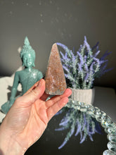 Load image into Gallery viewer, Coral Rainbow amethyst pendulum  healing crystals 2913
