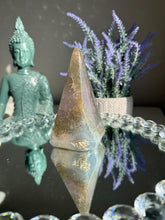 Load image into Gallery viewer, amethyst pendulum with jasper healing crystals 0
