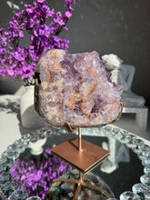 Load image into Gallery viewer, XL Druzy Pink amethyst geode 2991
