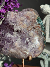 Load image into Gallery viewer, XL Druzy Pink amethyst geode 2991
