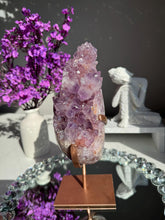 Load image into Gallery viewer, Xl Druzy pink amethyst geode 2992
