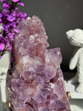 Load image into Gallery viewer, Xl Druzy pink amethyst geode 2992
