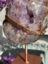 Load image into Gallery viewer, Xl Druzy pink amethyst geode 2992
