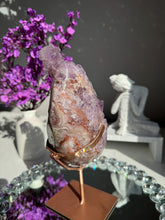 Load image into Gallery viewer, Xl Druzy pink amethyst geode 2992
