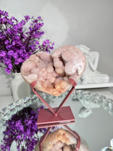 Load image into Gallery viewer, Bubbly Druzy Pink amethyst heart healing crystals 2844
