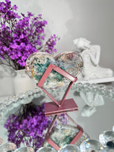 Load image into Gallery viewer, Druzy Pink amethyst heart with amethyst healing crystals 2847 A
