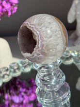 Load image into Gallery viewer, Amethyst sphere amethyst geode 2237 rainbow amethyst
