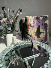 Load image into Gallery viewer, Black amethyst wings with orange jasper angel wing crystal wings 2046
