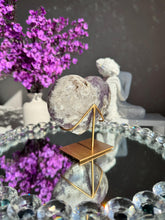 Load image into Gallery viewer, Druzy Pink amethyst heart with amethyst 3027
