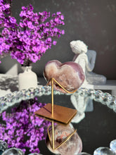 Load image into Gallery viewer, Druzy Pink amethyst heart 3025
