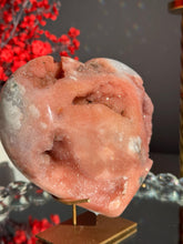 Load image into Gallery viewer, Druzy Pink amethyst heart 3030
