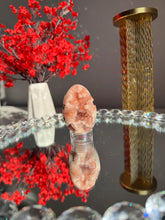 Load image into Gallery viewer, Red Druzy Pink amethyst egg 3023 geode egg
