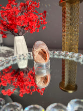 Load image into Gallery viewer, Druzy Pink amethyst egg 3023 geode egg
