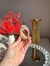 Load image into Gallery viewer, Druzy Pink amethyst egg 3023 geode egg

