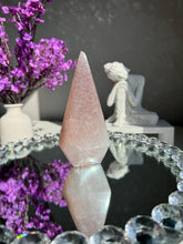 Load image into Gallery viewer, Pink Rainbow amethyst pendulum  healing crystals 2913
