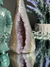 Load image into Gallery viewer, amethyst pendulum with jasper healing crystals 0
