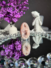 Load image into Gallery viewer, Druzy Pink amethyst egg 3025 geode egg
