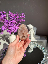 Load image into Gallery viewer, Druzy Pink amethyst egg 3024 geode egg
