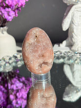 Load image into Gallery viewer, Druzy Pink amethyst egg 3024 geode egg
