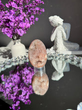 Load image into Gallery viewer, Druzy Pink amethyst egg 3024 geode egg
