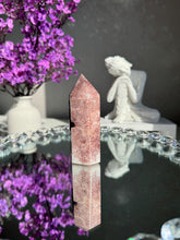 Load image into Gallery viewer, Druzy Pink amethyst tower 2997
