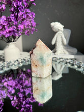 Load image into Gallery viewer, Druzy Pink amethyst tower 2996
