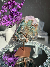 Load image into Gallery viewer, XL Druzy Pink amethyst geode 2991
