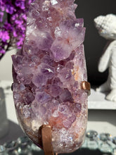 Load image into Gallery viewer, Xl Druzy pink amethyst geode 2992
