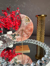 Load image into Gallery viewer, Red Pink Amethyst Crystal Moon High Quality Druzy Pink Amethyst Moon on Stand Pink Amethyst Geode Home Decor Healing Crystal 3017

