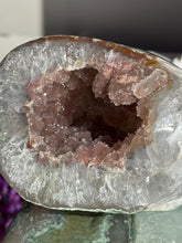 Load image into Gallery viewer, Pink Amethyst Geode with Rainbow Quartz, 3.3 lbs 2998
