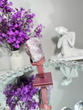 Load image into Gallery viewer, Druzy Pink amethyst heart with amethyst healing crystals 2847 A
