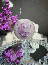 Load image into Gallery viewer, Sugar Amethyst sphere amethyst geode geode sphere no code
