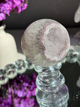 Load image into Gallery viewer, Amethyst sphere amethyst geode 2237 rainbow amethyst
