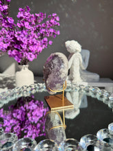 Load image into Gallery viewer, Druzy Pink amethyst heart with amethyst 3027
