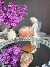 Load image into Gallery viewer, Druzy Pink amethyst heart 3025
