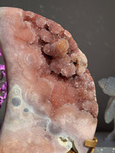 Load image into Gallery viewer, XL Druzy Pink amethyst moon 3032
