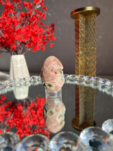 Load image into Gallery viewer, Red Druzy Pink amethyst egg 3023 geode egg
