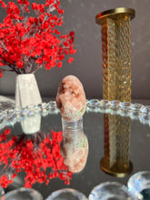Load image into Gallery viewer, Red Druzy Pink amethyst egg 3023 geode egg
